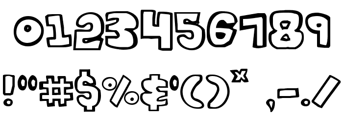 Kartoons Font OTHER CHARS