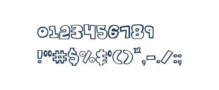 Kartoons Font OTHER CHARS