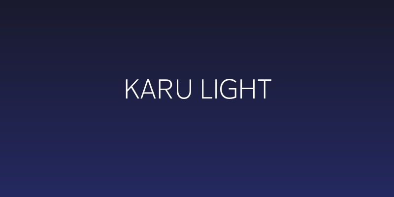 Karu Light Social Header