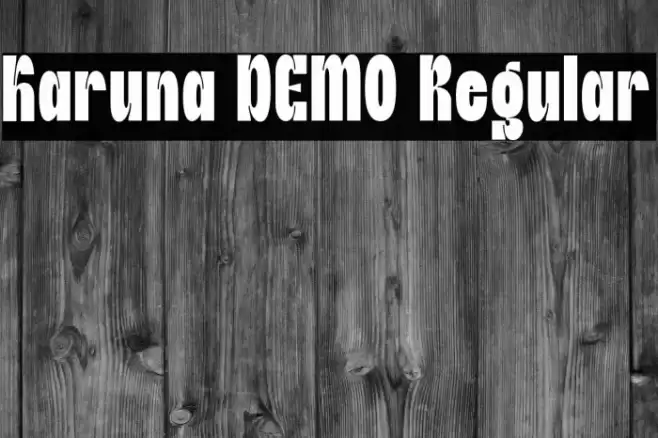 Karuna DEMO Regular خط examples