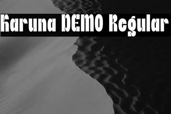 Karuna DEMO Regular خط examples