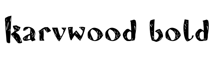 Karvwood bold  免费字体下载