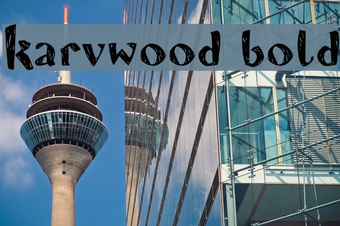 Karvwood bold Font examples