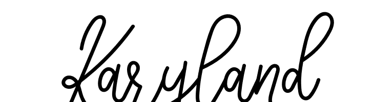 Karyland  Frei Schriftart Herunterladen