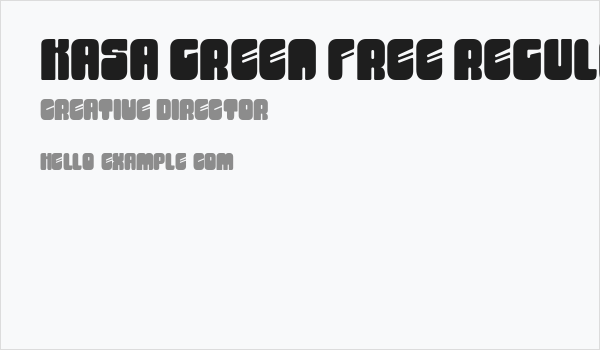 Kasa Green Free Regular Business Card