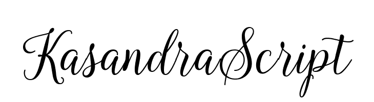 KasandraScript  フリーフォントのダウンロード