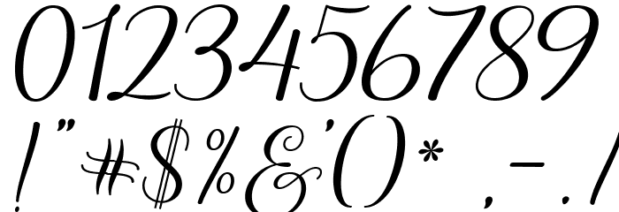KasandraScript Font OTHER CHARS