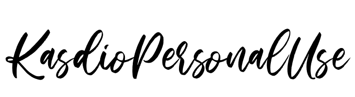 Kasdio Personal Use  Frei Schriftart Herunterladen
