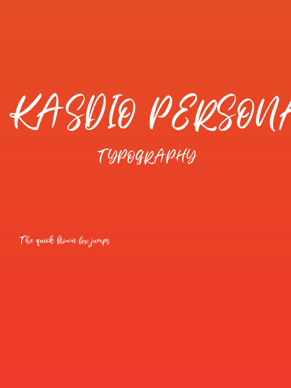 Kasdio Personal Use Poster