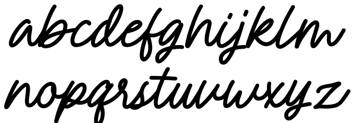 Kashafa Font LOWERCASE