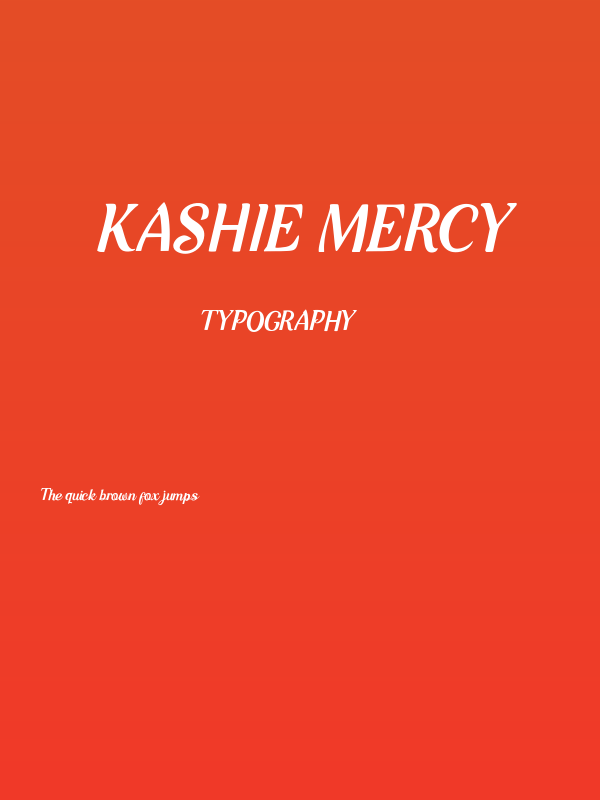 Kashie Mercy Poster