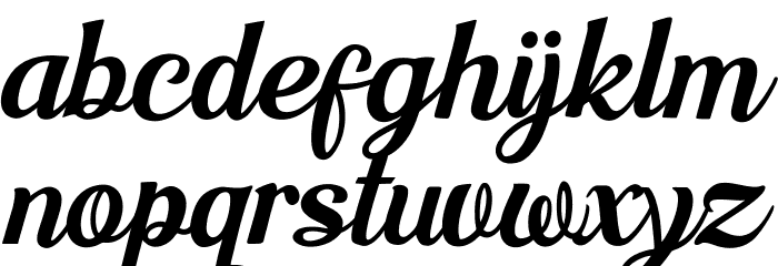Kashie Mercy Font LOWERCASE
