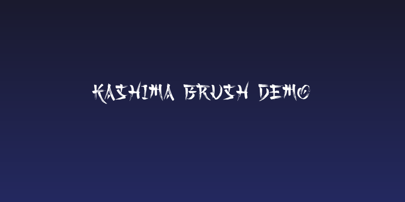 Kashima Brush Demo Social Header