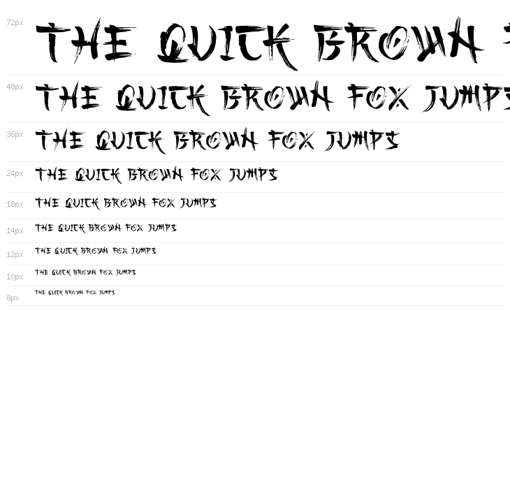 Kashima Brush Demo Waterfall