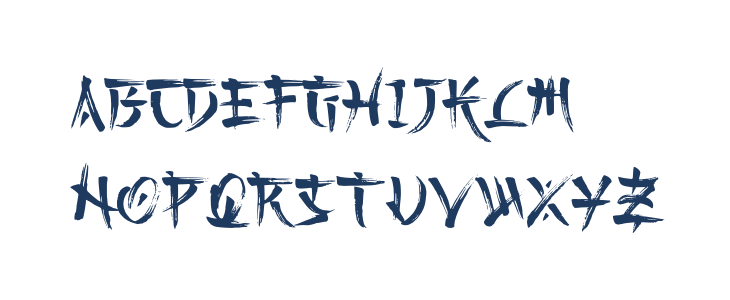 Kashima Brush Demo Lowercase