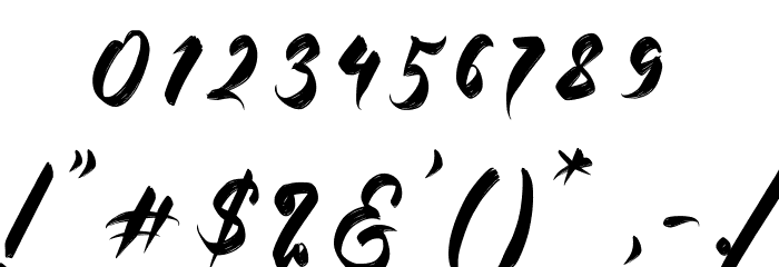 Kashina Regular フォント その他の文字