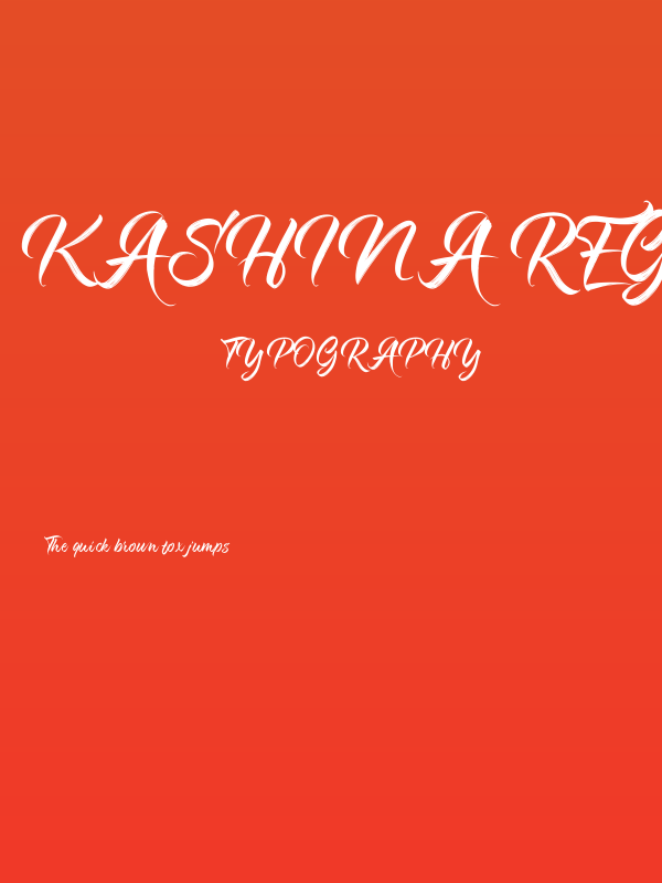 Kashina Regular Poster
