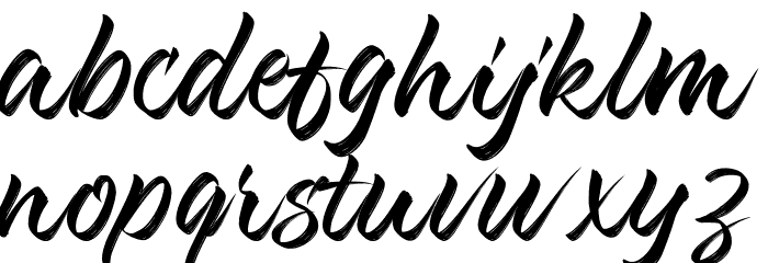 Kashina Regular フォント 小文字