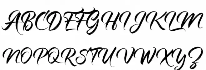 Kashina-Regular Font Litere mari