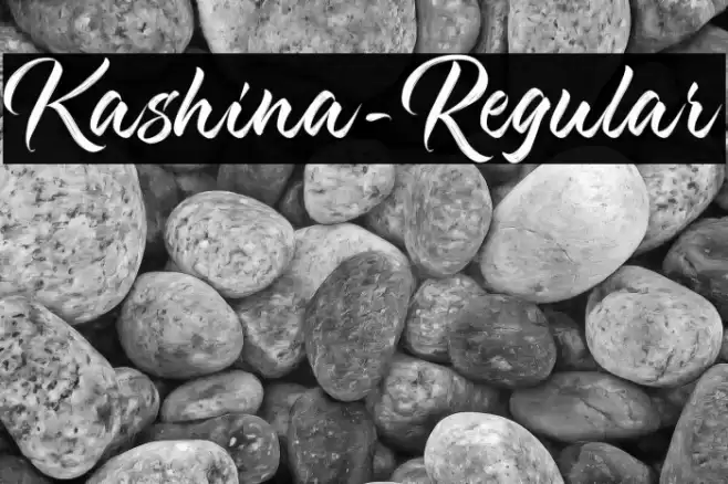 Kashina-Regular Font examples