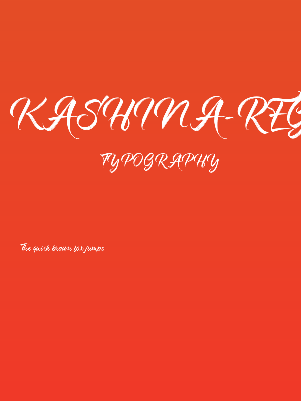 Kashina-Regular Poster