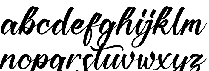 Kashmir Revenge Font LOWERCASE
