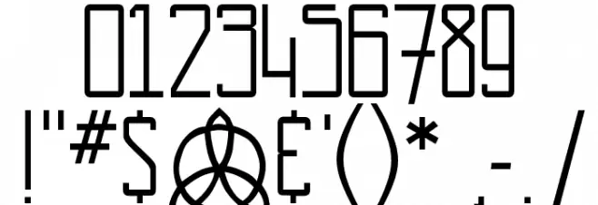 Kashmir Font Alte caractere