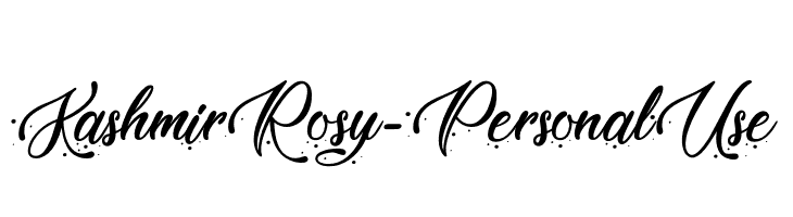KashmirRosy-PersonalUse  नि: शुल्क फ़ॉन्ट्स डाउनलोड