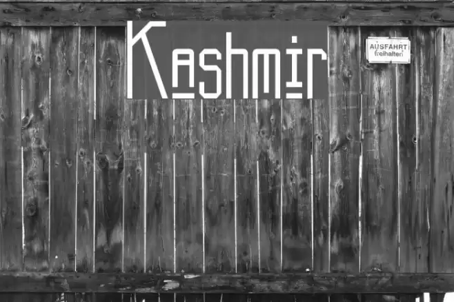 Kashmir Font examples