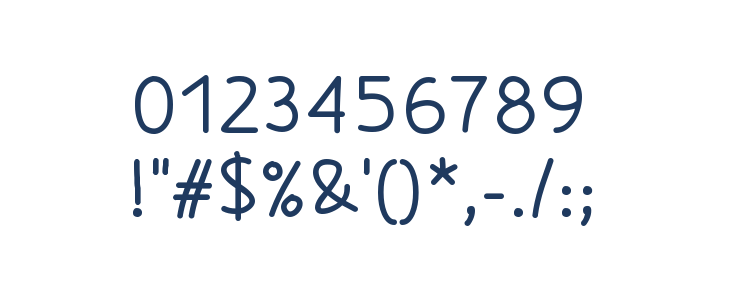 Kasih Bold Other Characters