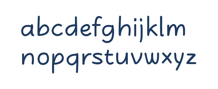 Kasih Bold Lowercase