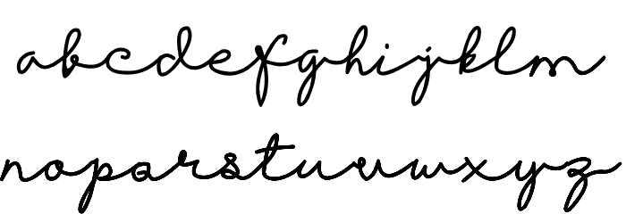 Kasih Bunda Font LOWERCASE
