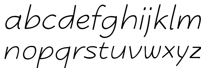 Kasih Italic Font LOWERCASE