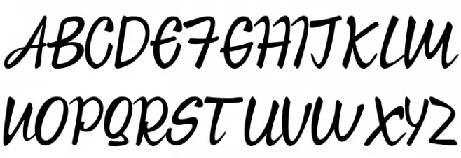 Kasih Putih 字体 大写