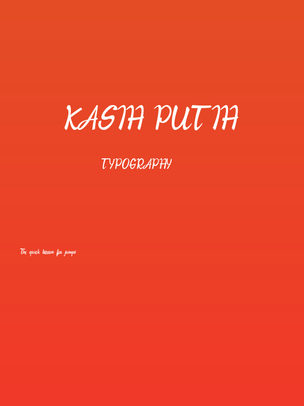 Kasih Putih Poster