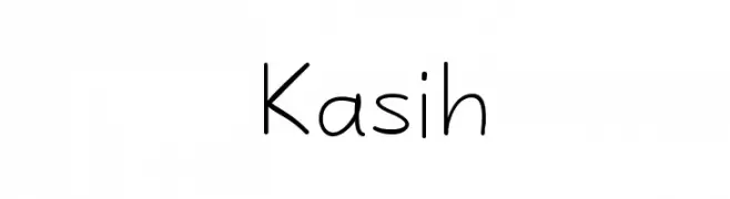 Kasih  नि: शुल्क फ़ॉन्ट्स डाउनलोड