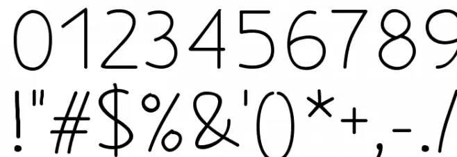 Kasih Font OTHER CHARS