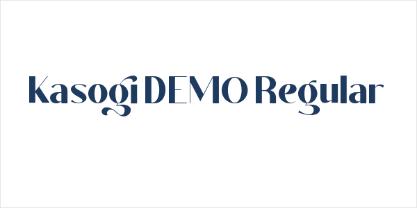 Kasogi DEMO Regular Logo