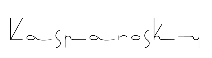 Kasparosky  Frei Schriftart Herunterladen