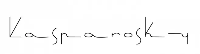 Kasparosky  Frei Schriftart Herunterladen
