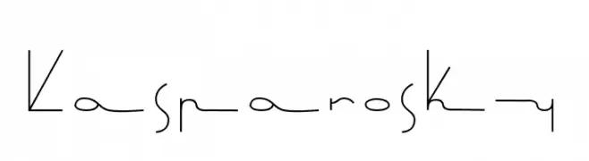 Kasparosky  Frei Schriftart Herunterladen