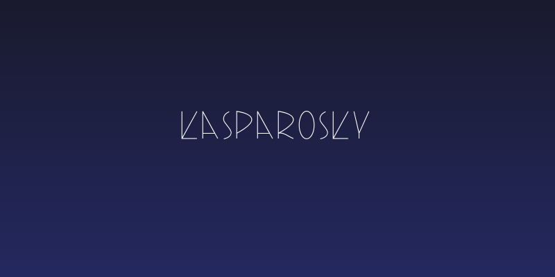 Kasparosky Social Header