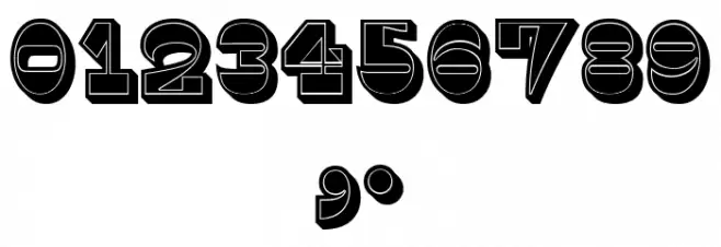 Kaspiysk Filled Regular Font OTHER CHARS