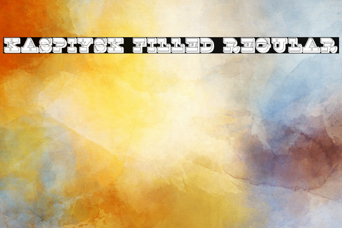 Kaspiysk Filled Regular Example 1