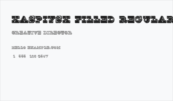 Kaspiysk Filled Regular Business Card