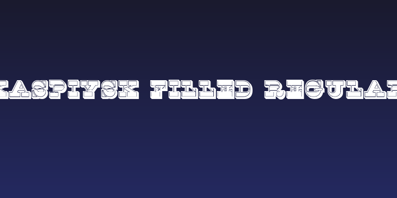 Kaspiysk Filled Regular Social Header