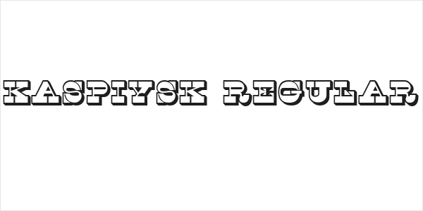 Kaspiysk Regular Logo
