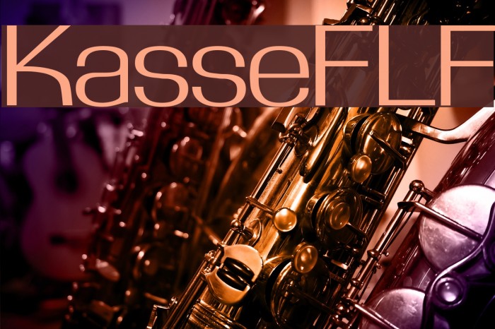 KasseFLF Schriftart examples