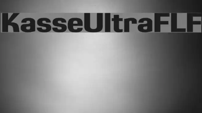 KasseUltraFLF Font examples