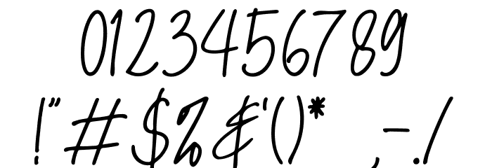 Kastangel Demo Font OTHER CHARS